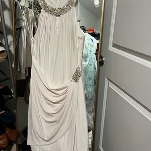 White cocktail dress, worn once